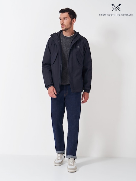 Crew Clothing Blue Salisbury Waterproof Jacket (AD4360) | R$ 585