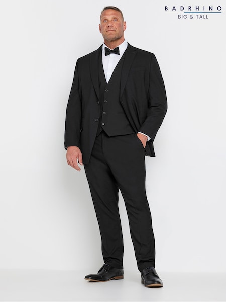 BadRhino Big & Tall Black Tailoring Suit Waistcoat (AD4479) | €52