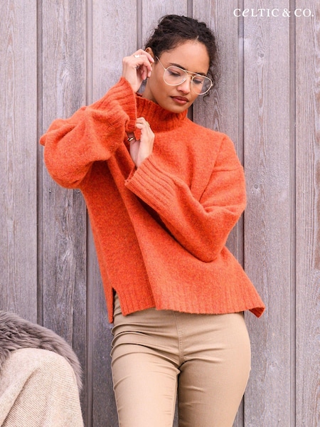 Overwashed Slouch Funnel Neck Jumper (AD4547) | €72