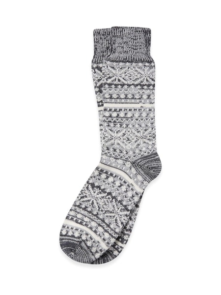 Celtic & Co. Mens Merino Cotton Fair Isle Socks (AD4561) | AED87