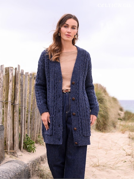 Celtic & Co. Cable Boyfriend Cardigan (AD4588) | AED422