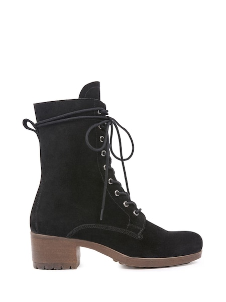 Celtic & Co. Block Heel Derby Black Boots (AD4629) | €114