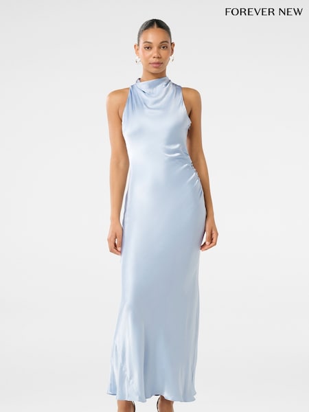 Forever New Michelle Open Back Satin Maxi Dress (AD4655) | €95