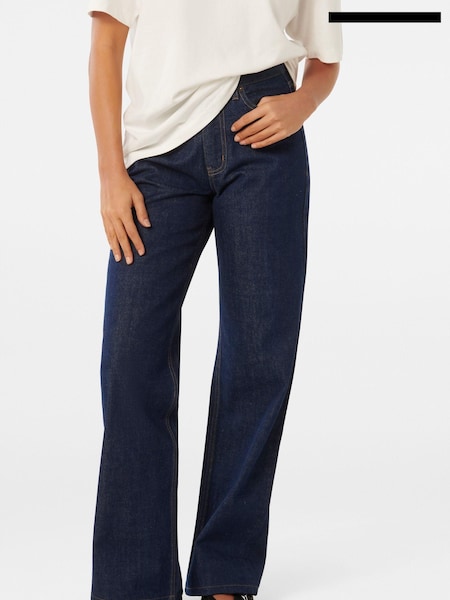 Forever New Blue 100% Cotton Sky Straight Leg Jeans (AD4677) | €80