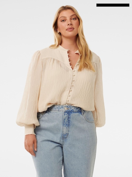 Forever New Natural Leo Curve Soft Stripe Blouse (AD4681) | €27