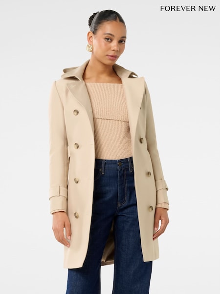 Forever New Kirsty Structured Hooded Trench Coat (AD4697) | 128 €