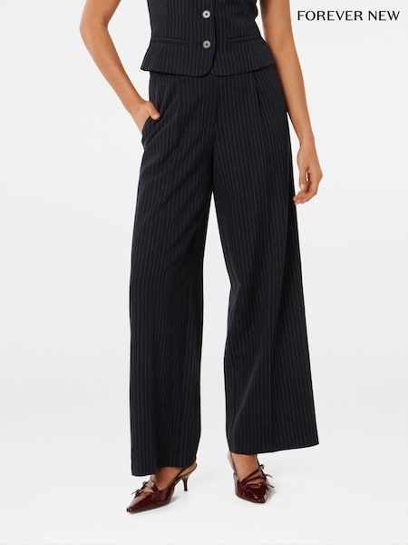 Forever New Noa Pinstripe Wide Leg Trousers (AD4702) | €79