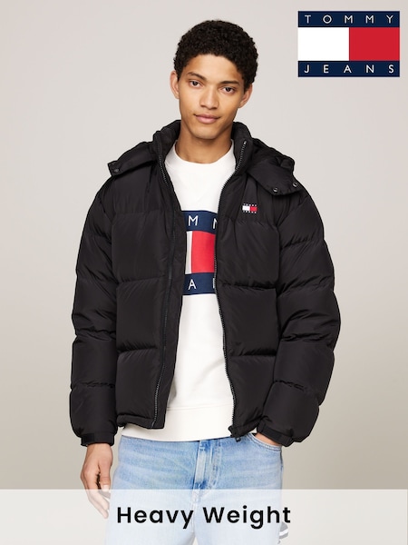 Tommy Jeans Black Tommy Jeans Gold Alaska Puffer Jacket (AD4712) | €283