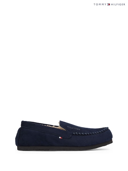 כחול  - Tommy Hilfiger Natural Driver House Shoes (AD4715) | ‏377‏₪