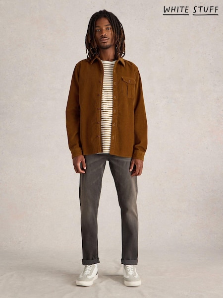 White Stuff Brown Griffin 100% Cotton Co-ord Shirt (AD4751) | €39