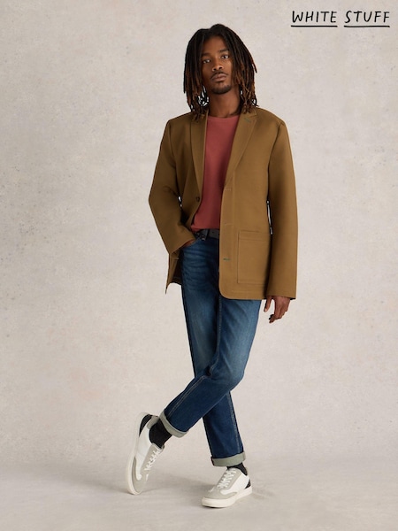 White Stuff Brown Chiltern 100% Cotton Blazer (AD4776) | €85