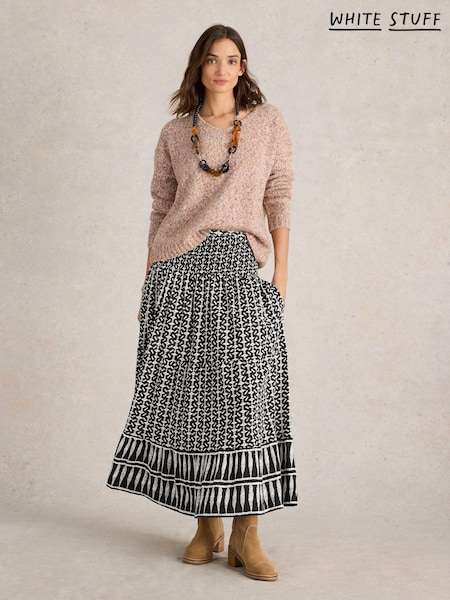 White Stuff Natural Textured V-Neck Jumper (AD4777) | €45