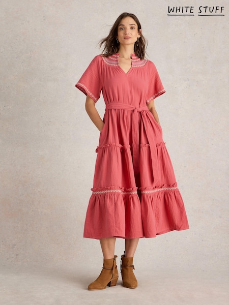 White Stuff Coralie Double Cloth Dress (AD4778) | 462 LEI