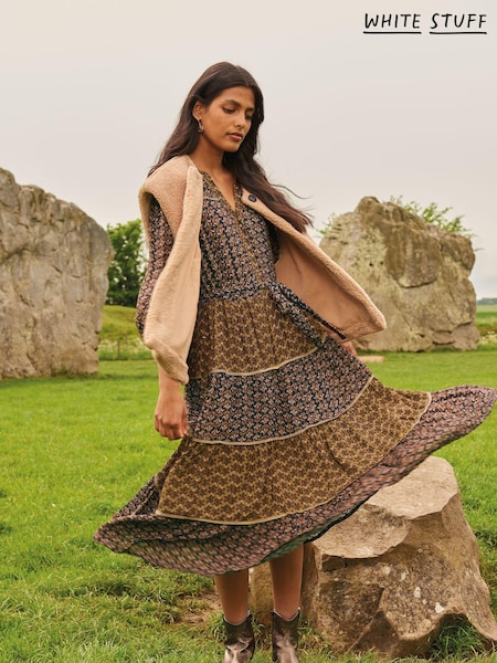 White Stuff Black Mabel Mixed Print Dress (AD4782) | €56