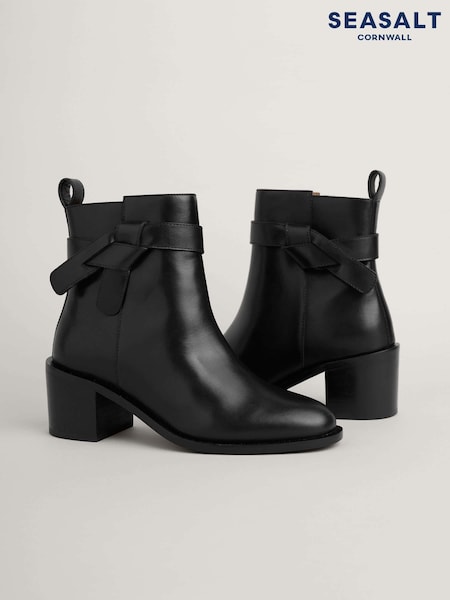 Seasalt Cornwall Black Porthousetock Boots (AD4793) | AED407