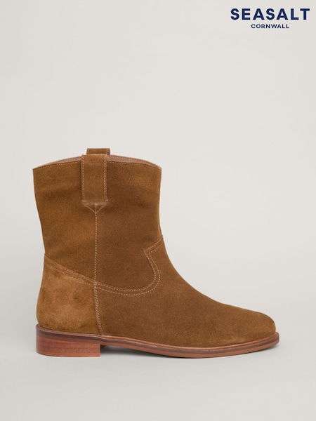 Seasalt Cornwall Brown Wayside Boots (AD4818) | AED407