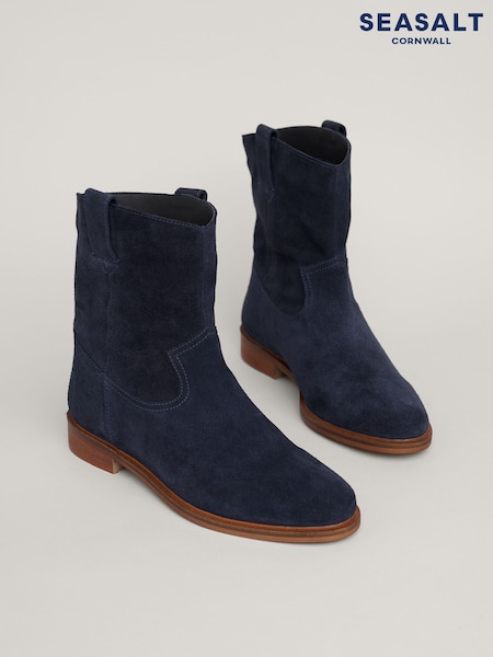 Seasalt Cornwall Blue Wayside Boots (AD4834) | AED407