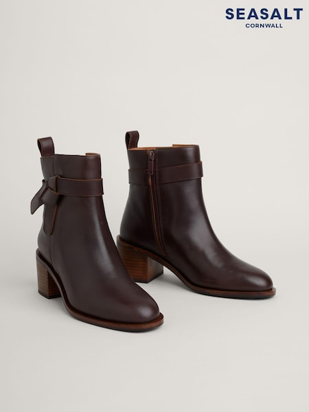 Seasalt Cornwall Brown Porthousetock Boots (AD4837) | AED570