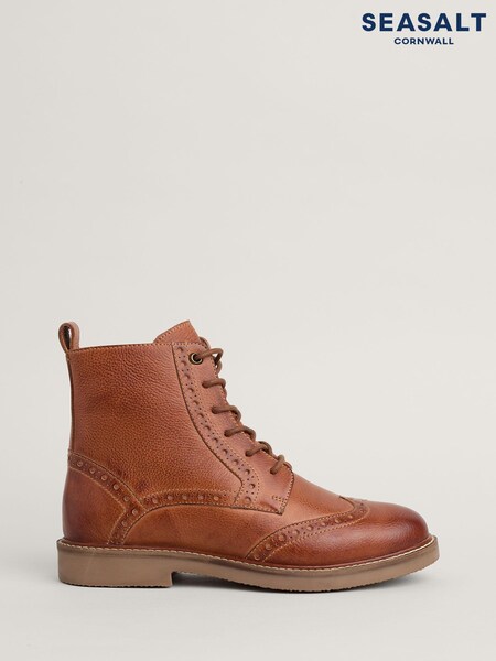 Seasalt Cornwall Brown Conwenna Boots (AD4839) | AED364
