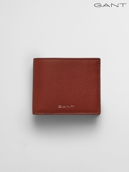 Czerwony - Gant Leather Bifold Wallet (AD4901) | 570 zł