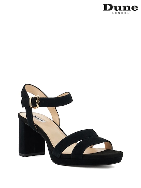Черный - Dune London Manifesting Mini Platform Sandals (AD4965) | €131
