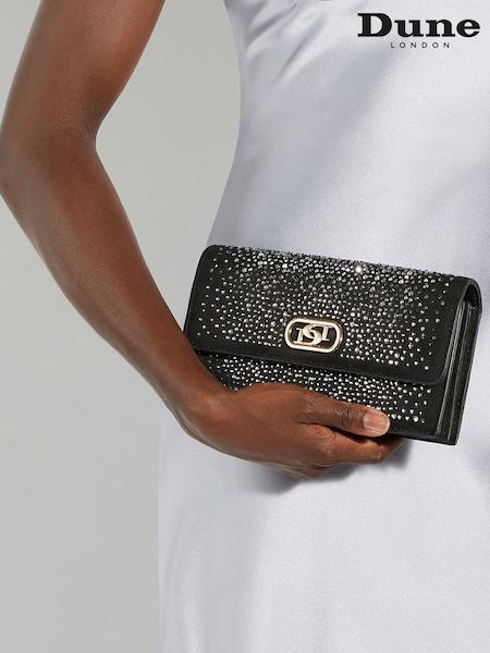 Dune London Black Chrome Sapphire Branded Cross-Body Bag (AD4981) | € 52