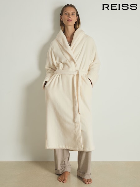 Reiss Ivory Ginny Fleece Dressing Gown (AD5034) | SGD 243