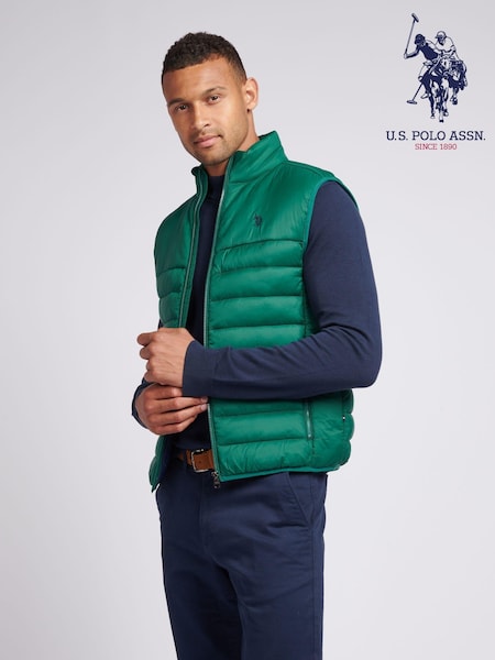 U.S. Polo Assn. Mens Panelled Quilted Gilet (AD5161) | ₪427