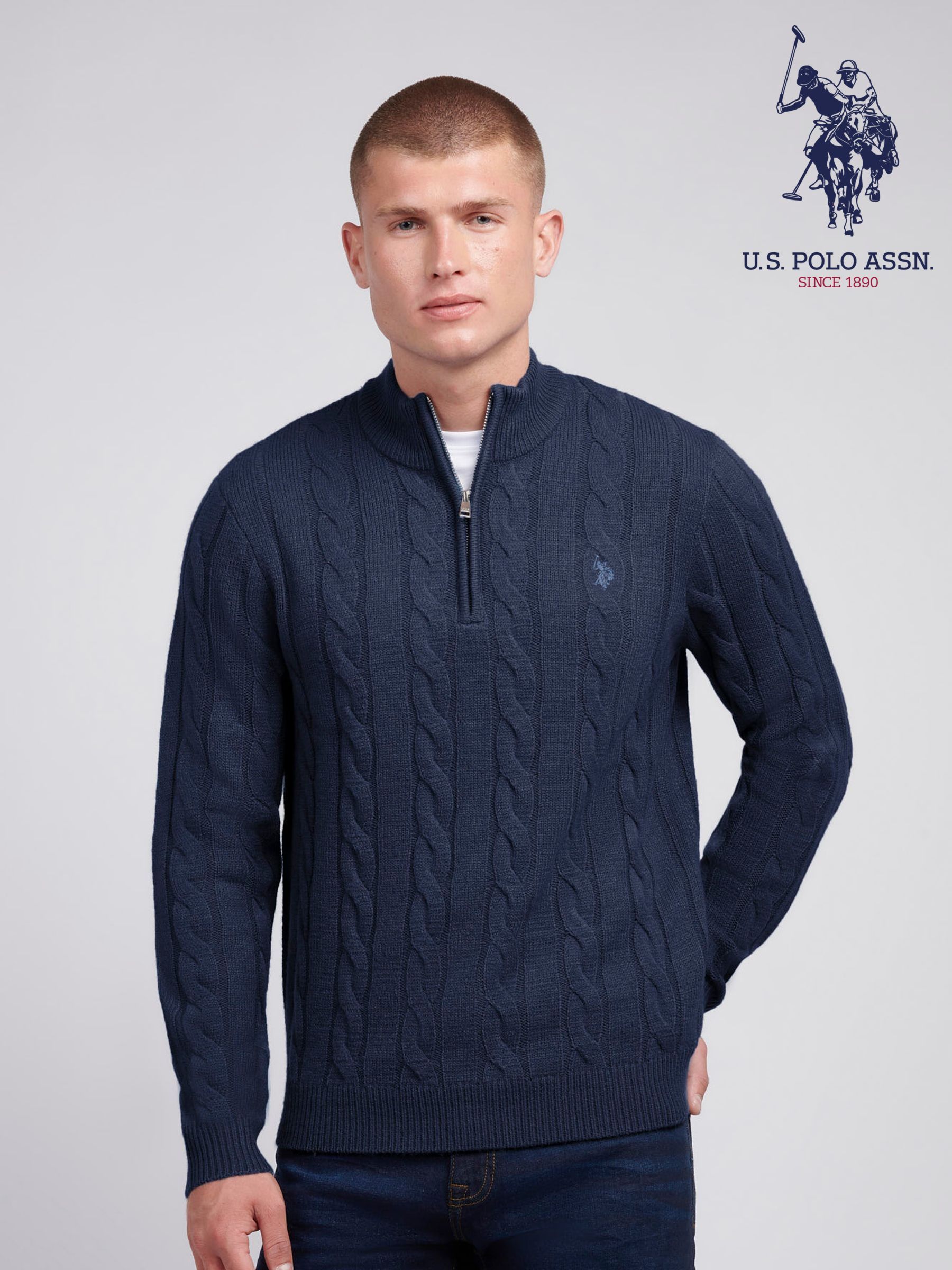 Us polo half sleeve sweater on sale