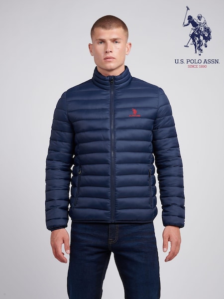 U.S. Polo Assn. Mens Lightweight Bound Quilted Jacket (AD5177) | €126