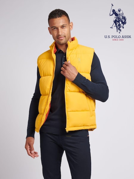 U.S. Polo Assn Yellow U.S. Polo Assn. Mens Wide Baffle Gilet (AD5178) | €113