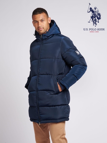 U.S. Polo Assn. Mens Classic Longline Puffer Jacket (AD5185) | €215