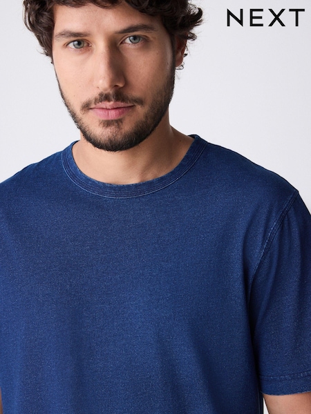 Indigo Blue 100% Cotton T-Shirt (AD5199) | €21