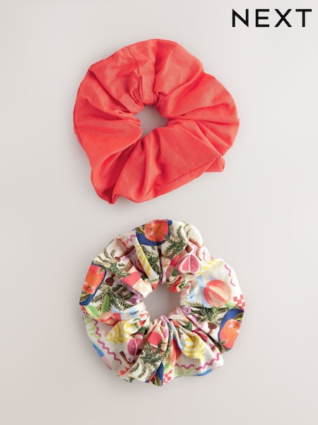 С принтом фруктов - Hair Scrunchies 2 Pack (AD5207) | €11