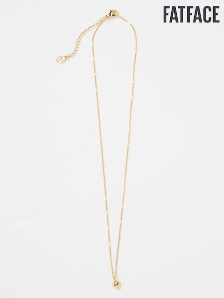 FatFace Gold Tone Heart Pendant Necklace (AD5263) | €24