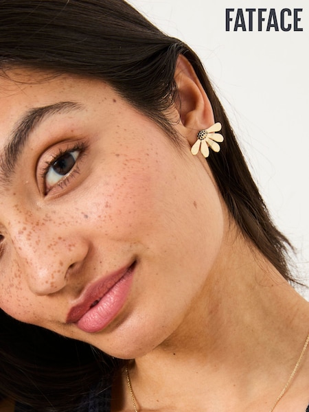 FatFace Flower Petal Earrings (AD5304) | ‏73‏₪