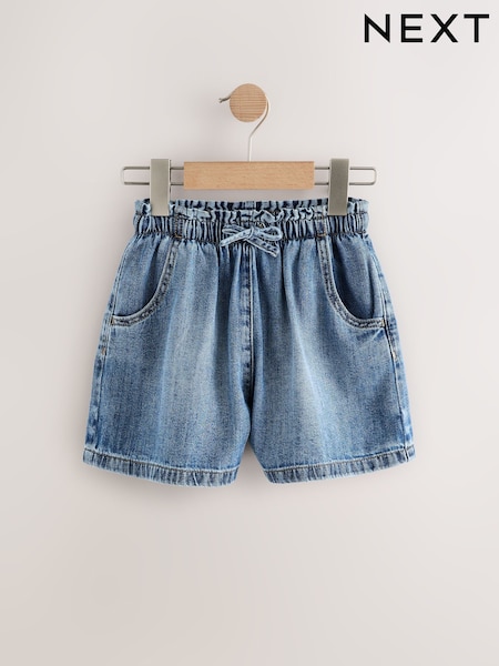 Keski Sininen - 100% Cotton Denim Skort (3-16v.) (AD5309) | €17 - €25