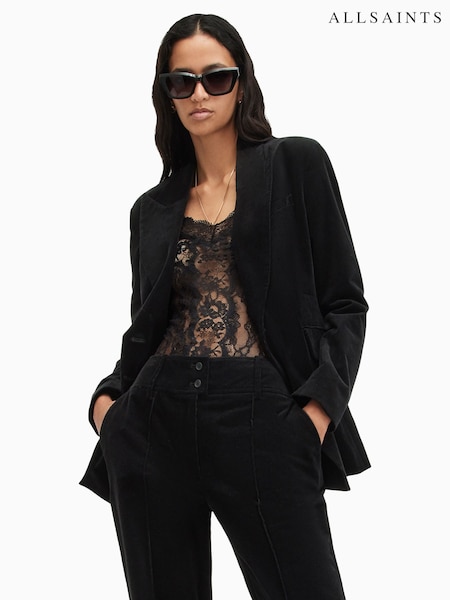 AllSaints Black Sevenh Cord Blazer (AD5408) | €317
