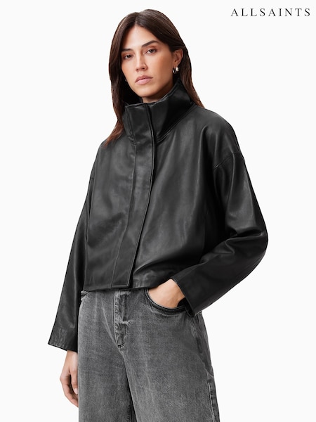AllSaints Black Ryder Jacket (AD5430) | AED2,324