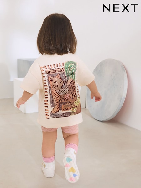 אופוויט נמרים - Short Sleeve T-shirt And Cycle Shorts Set (3mths-7yrs) (AD5476) | ‏38‏₪ - ‏55‏ ₪