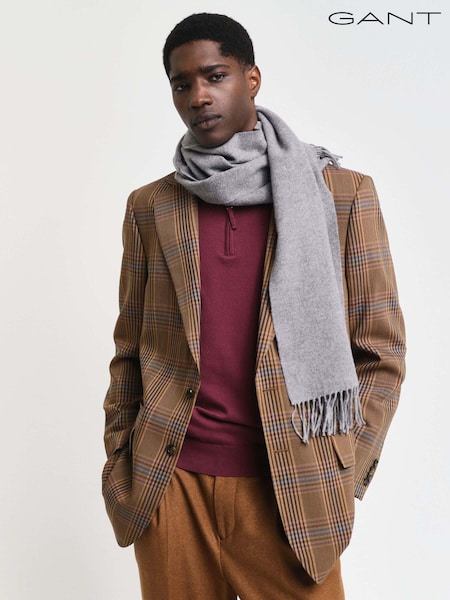 Серый - GANT Unisex Wool Scarf (AD5502) | €40