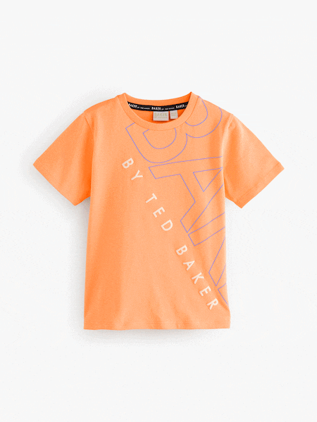 Baker by Ted Baker 100% Cotton Back Graphic T-Shirt (AD5508) | AED96 - AED132