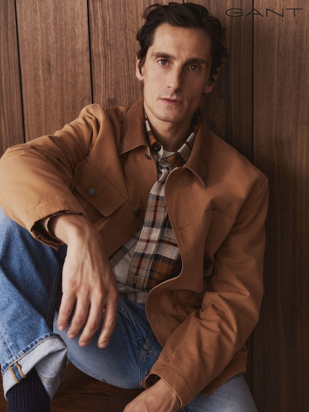 GANT Brown 100% Cotton Work Jacket (AD5523) | R$ 2,615