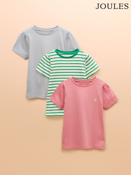 Brillante multicolor - Joules Let's Go Short Sleeve T-Shirt Three Pack (AD5598) | 34 € - 42 €