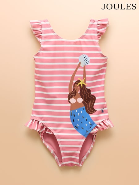 Joules Splash Pink Printed Swimsuit (AD5618) | R$ 160 - R$ 180