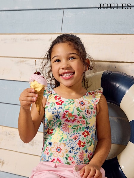 Joules Splash Multi Printed Swimsuit (AD5622) | R$ 160 - R$ 180