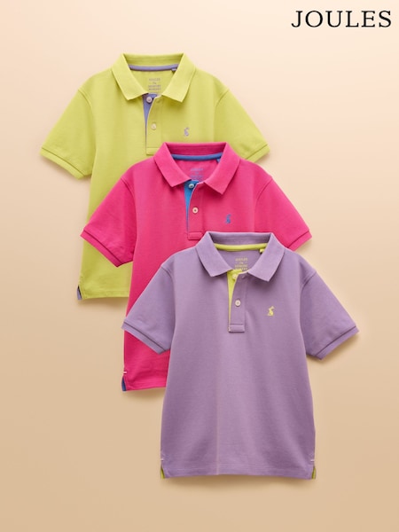 Joules Woody Multi Bright Polo Shirt Multipack (AD5626) | R$ 335 - R$ 395