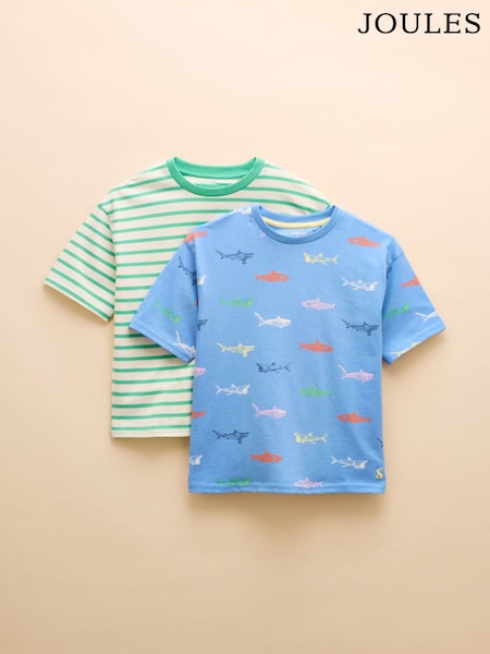 Verde - Joules Let's Go T-Shirt Two Pack (AD5719) | 25 € - 28 €
