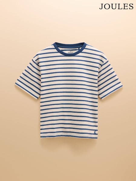 Joules Let's Go Navy/White Short Sleeve T-Shirt (AD5732) | R$ 110 - R$ 150