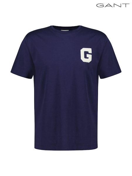 Albastru - Tricou grafic GANT din bumbac 100% (AD5775) | 188 LEI